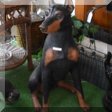 D76. Life sized model doberman